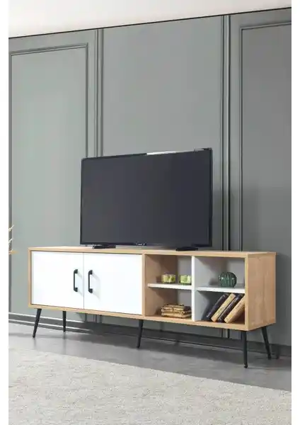 EVMO Home 3611 Şile Metal Ayaklı Modern 160 cm TV Ünitesi ve Özellikleri