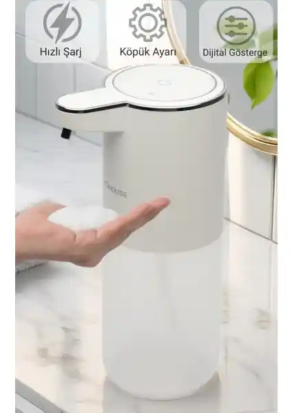 Evo House Otomatik Sensörlü Köpük Sabunluk: Modern, Pratik ve Hijyenik Kullanım İçin