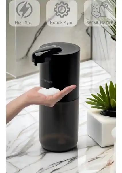 Evo House Otomatik Sensörlü Köpük Sıvı Sabunluk ile Günlük Hijyeninizi Modernleştirin