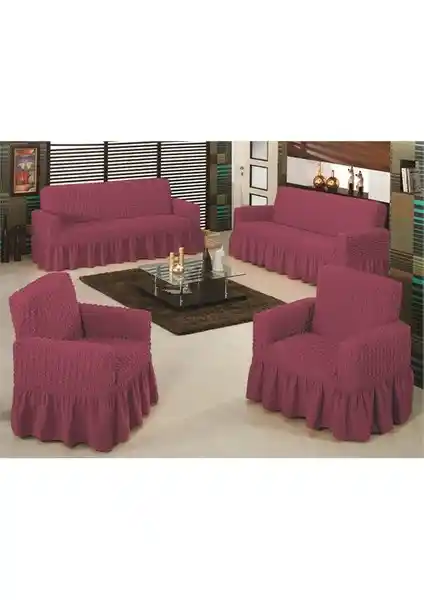 Evory Home Bürümcük Maxi Koltuk Örtüsü Takımı: Estetik ve Kullanım Kolaylığı Sunan Modern Tasarım