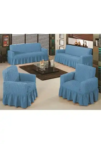 Evory Home Bürümcük Maxi Koltuk Örtüsü Takımı Modern ve Koruyucu Tasarım