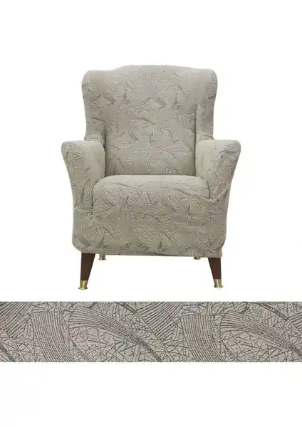 Faiend Jakarlı Likrali Tek Kişilik Koltuk Kılıfı Dekoratif ve Koruyucu Özellikleriyle