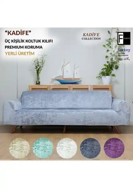 Faiend Kadife 3 Kişilik Koltuk Örtüsü: Estetik ve Koruma Sunan Yüksek Kalite Ürün