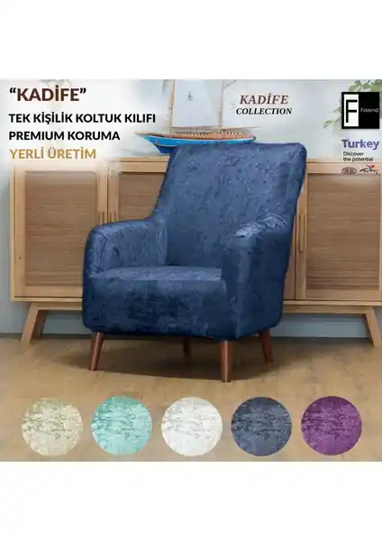 Faiend Kadife Tek Kişilik Koltuk Örtüsü: Şıklık ve Koruma Sağlayan Modern Tasarım