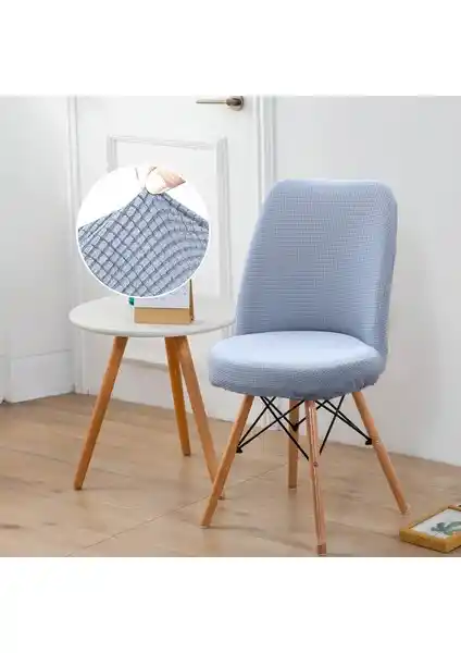 Faiend Yıkanabilir Streç Lastikli Oval Sandalye Kılıfı Modern ve Şık Dekorasyon Unsuru