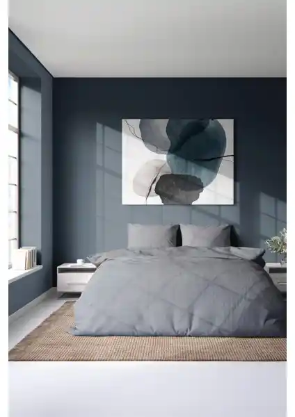 Favora Gold Antrasit Çift Kişilik Nevresim Seti Modern ve Dayanıklı Tasarım