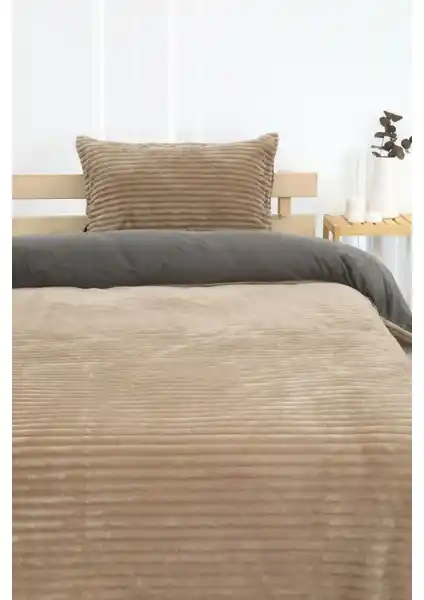 Favora Merinos Eternity Fitilli Peluş Nevresim Takımı Yatak Odası Şıklığı ve Konforu