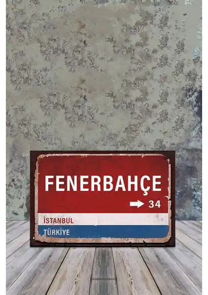 Fenerbahçe Temalı Ahşap Poster 20x30 cm Dayanıklı ve Kişiselleştirilebilir Dekorasyon