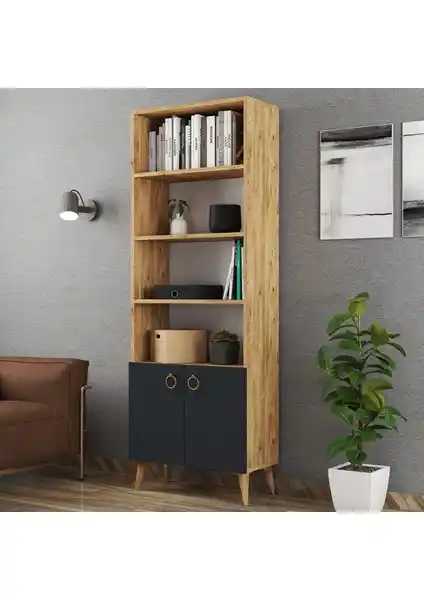 Ferniso Çok Amaçlı Kapaklı Kitaplık: Modern ve Çok Yönlü Depolama Çözümü