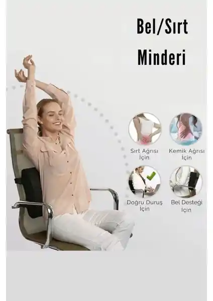 Figiza Grantout Lüx Ortopedik Bel Minderi: Ergonomik Tasarım ve Yüksek Kaliteyle Sağlıklı Oturma Desteği