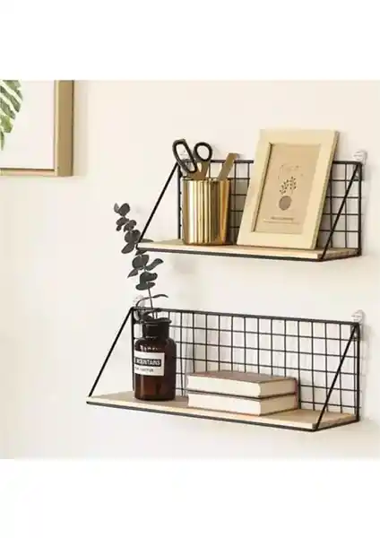 File Duvar Rafı Modern ve Şık Metal Depolama Çözümü 75-90 Karakter