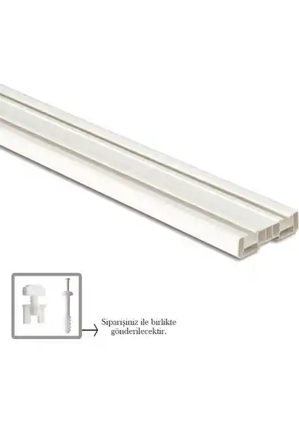 Fırat Perde Rayı Korniş 2 Raylı Modern ve Pratik Perde Düzenleme Çözümü