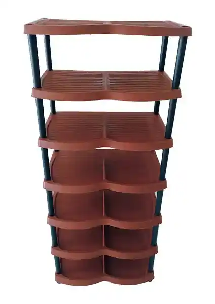 Foldhom Mega Plastik Ayakkabılık ve Terlik Rafı Yüksek Kapasiteli ve Estetik Depolama Çözümü