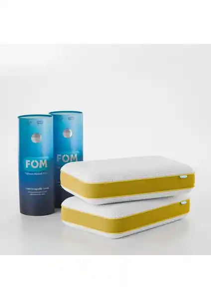 FOM 2'li Ortopedik Visco Yastık Seti ile Konforlu ve Sağlıklı Uyku Deneyimi