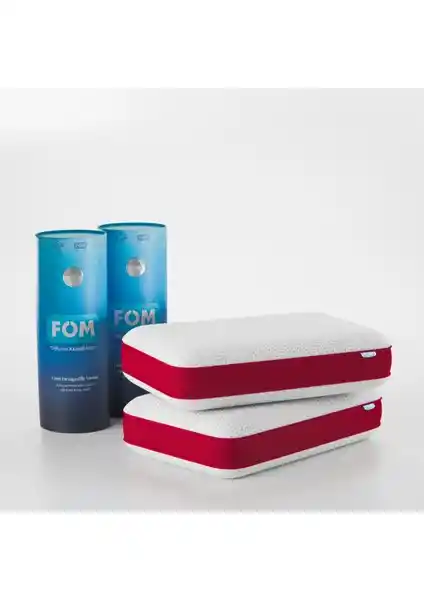 FOM 2'li Ortopedik Visco Yastık Seti ile Uykunuzu Geliştirin ve Boyun Sağlığınızı Koruyun