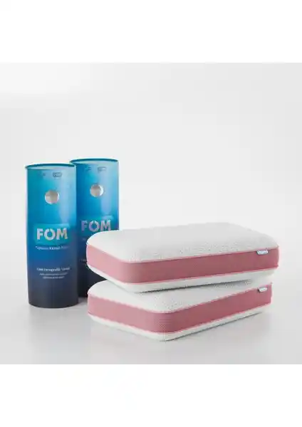 FOM 2'li Tombik Ortopedik Visco Yastık Setiyle Konforlu ve Sağlıklı Uyku Deneyimi