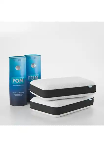 FOM 2'li Tombik Visco Yastık Seti Boyun ve Uyku Sağlığını Destekler