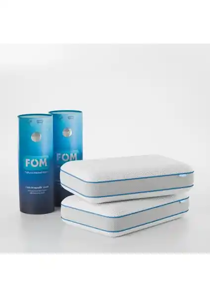 FOM 2'li Visco Ortopedik Yastık Seti Konfor ve Sağlık Sunar