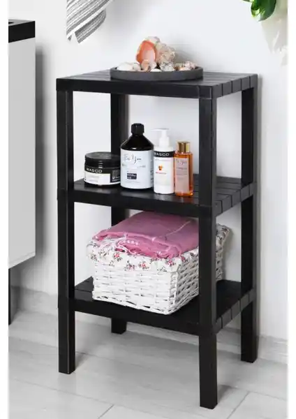 Frapan Home 3 Katlı Plastik Raf Ünitesi ile Modern ve Pratik Depolama Çözümü