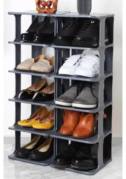 Frapan Home 5 Katlı Plastik Ayakkabılık Modern ve Fonksiyonel Depolama Çözümü