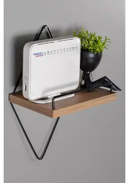 Full Reyon MDF Dekoratif Modem Rafı: Modern ve Çok Amaçlı Ev Düzeni Çözümü