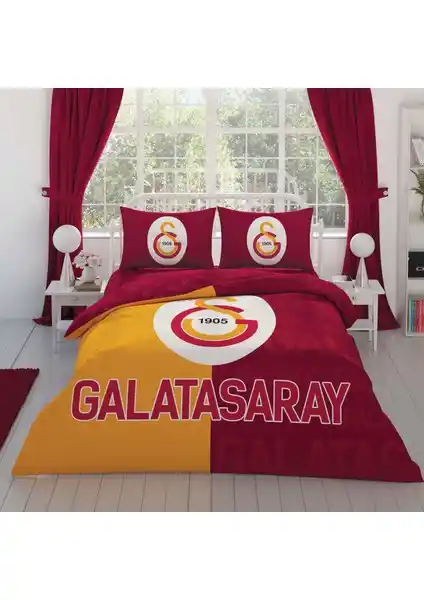 Galatasaray Lisanslı Çift Kişilik Nevresim Takımı: Şık ve Kaliteli Yatak Dekoru