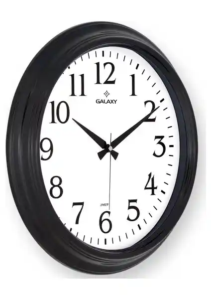 Galaxy 1962-K Premium Büyük Ofis Siyah Duvar Saati Modern ve Şık Tasarım