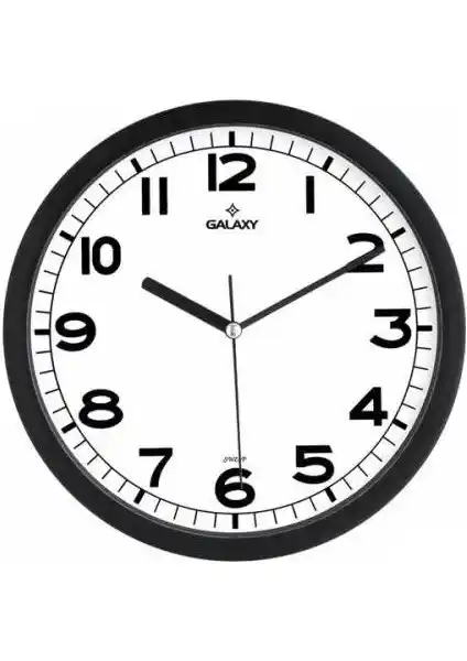 Galaxy 1964-K Premium Siyah Duvar Saati Klasik ve Vintage Tarzıyla Dekorasyonunuza Şıklık Katıyor