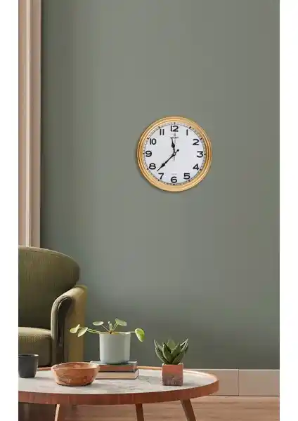 Galaxy Modern 200-A Altın Renk Duvar Saati: Şıklık ve Fonksiyonelliğin Modern Buluşması