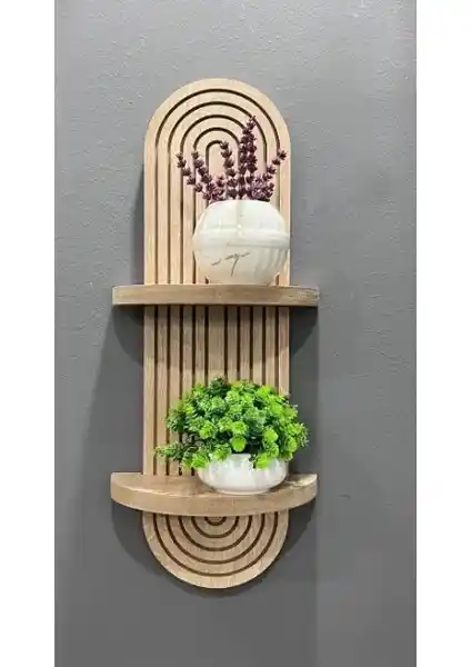 Gardino Gardin Home Semplice Meşe Dekoratif Duvar Rafı Şık ve Modern Tasarım Çözümü