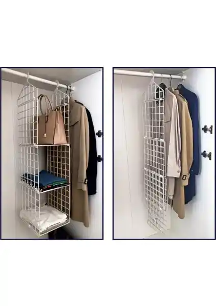 Ghita Dolap İçi Düzenleyici Plastik Raf Organizer: Çok Amaçlı ve Şık Depolama Çözümü