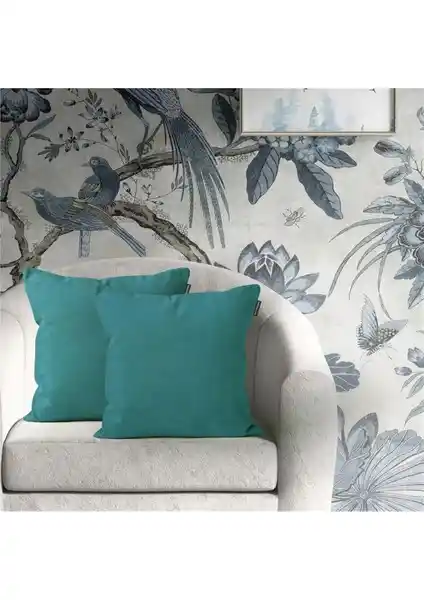 Goccia 2'li Kadife Dokulu Dikdörtgen Kırlent Kılıfı Modern ve Dayanıklı Tasarım