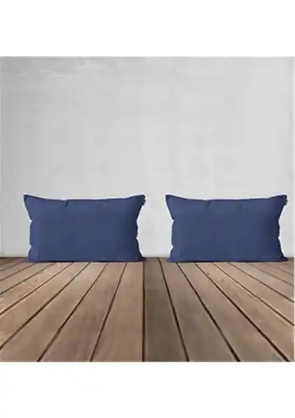 Goccia 2'li Kadife Dokulu Dikdörtgen Kırlent Kılıfı Şık ve Dayanıklı Tasarım