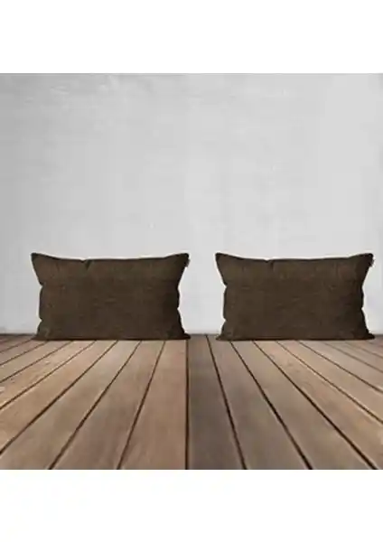 Goccia 2'li Kadife Dokulu Kırlent Kılıfı: Şık ve Konforlu Dekorasyon Çözümü