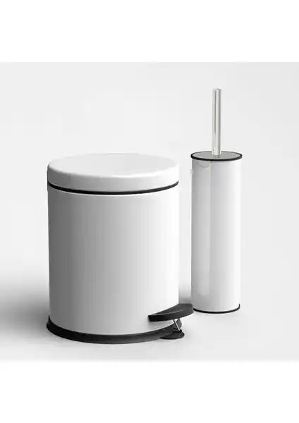 Gör Seç 3 Lt Beyaz Banyo Seti: Paslanmaz Metal Tasarım ve Pratik Kullanım Özellikleri