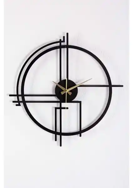 Gowpenart Querencia Metal Siyah Duvar Saati: Modern ve Şık Dekorasyon İçin İdeal Tercih