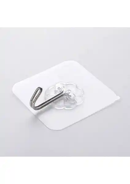 Greathings Kendinden Yapışkanlı Şeffaf Askı 5'li Set Modern Ev ve Ofis Dekorasyonu İçin