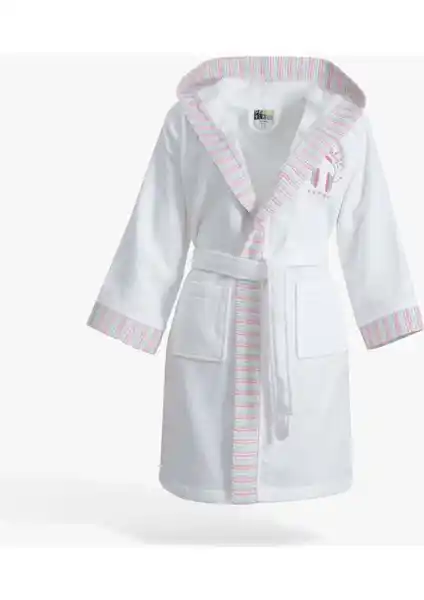 Green Black Relax Kız Çocuk Bornoz: Doğal ve Yüksek Emicilikli Konforlu Tasarım