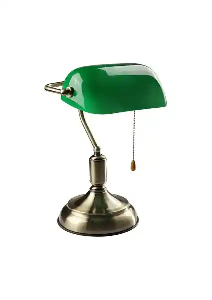 Green Life Banker Masa Lambası Yeşil Renkli Şık ve İşlevsel Tasarım 90 karakter