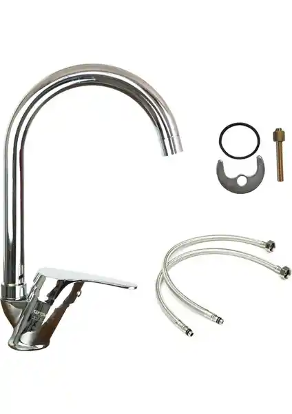 Grow Mix Mutfak Evye Bataryası: Dayanıklı ve Estetik Türk Üretimi Mutfak Armatürü