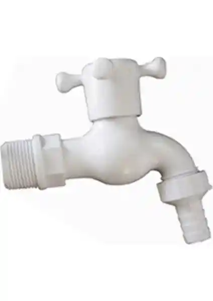 Güçlü Plastik Bahçe Musluğu 1/2 İnç Dayanıklı ve Kullanışlı Bahçe Sulama Çözümü