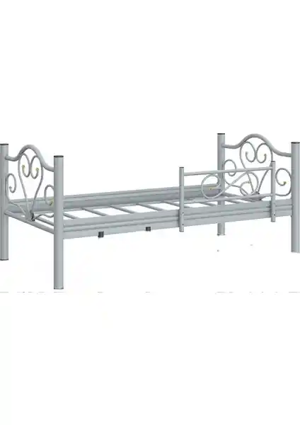 Gün Trend Beyaz Metal Karyola: Modern ve Dayanıklı Tek Kişilik Yatak Çerçevesi