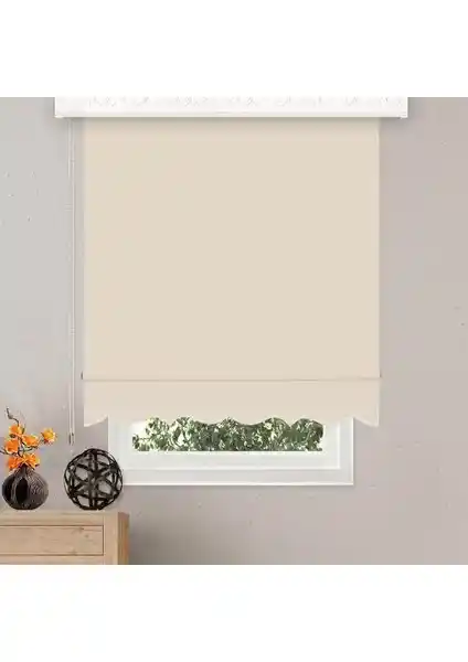 Güneş Perde Etek Dilimli Krem Stor 60X200 cm: Estetik ve Kullanışlı Modern Perde Çözümü