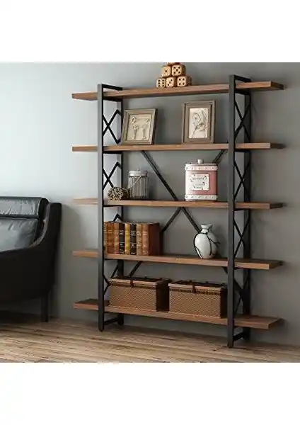 Güven Dekoratif Metal Kitaplık: Modern ve Dayanıklı Tasarım ile Şık Depolama Çözümü