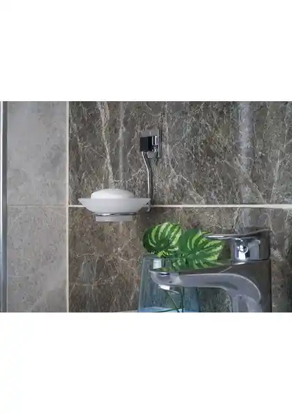 Hagen Güçlü Yapıştırma Sabunluk: Delmeden Montaj ve Güçlü Yapışma Özelliğiyle Pratik Kullanım