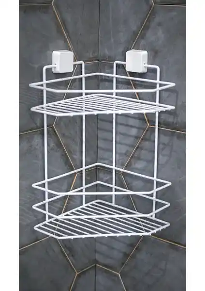 Hagen Ömür Boyu Paslanmaz İki Katlı Köşelik Beyaz: Uzun Ömürlü ve Kolay Montajlı Çözüm