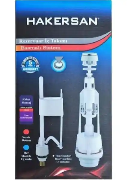 Hakersan Klozet Rezervuar İç Takımı: Dayanıklı ve Kolay Montajlı Banyo Çözümü