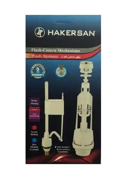 Hakersan Rezervuar İç Takım Kit: Modern ve Dayanıklı Banyo Çözümü