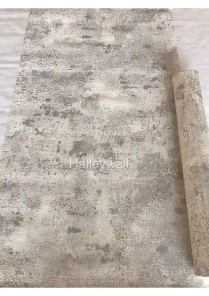 Halleywall 2462 Gri Simli Duvar Kağıdı: Modern ve Dayanıklı İç Mekan Dekorasyonu