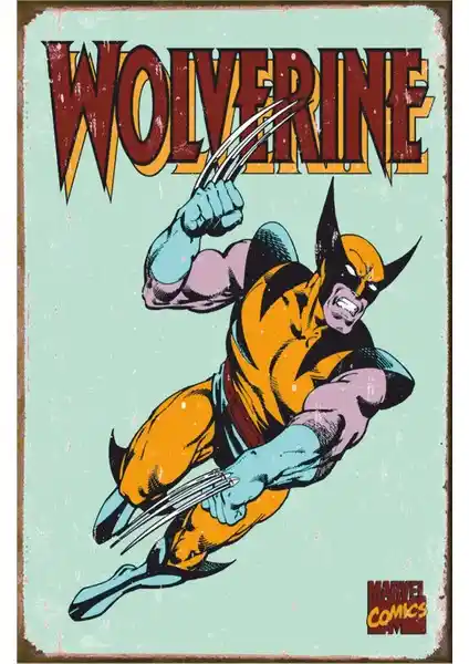 Hayat Poster Wolverine Marvel Retro Vintage Ahşap Poster: Şık Dekoratif Parça ve Koleksiyon Fırsatı